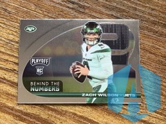 2021 Panini Playoff Zach Wilson RC Behind the Numbers #BTN-ZWI
